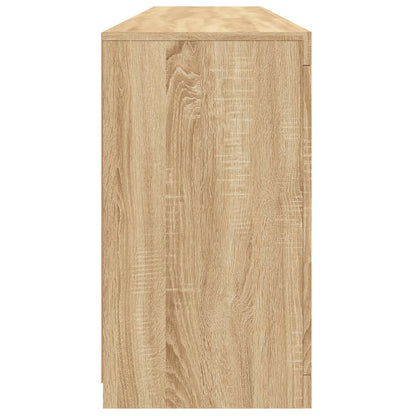 vidaXL Sideboard with LED Lights Sonoma Oak 162x37x67 cm