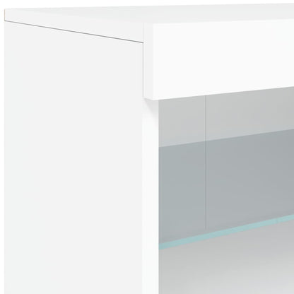 vidaXL Sideboard with LED Lights White 181,5x37x67 cm