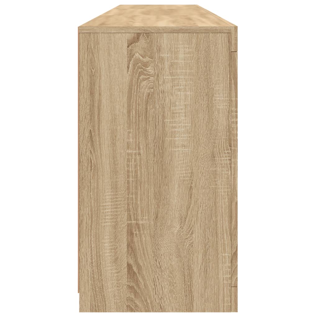 vidaXL Sideboard with LED Lights Sonoma Oak 181,5x37x67 cm