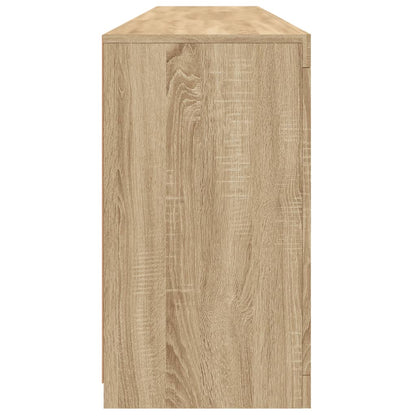vidaXL Sideboard with LED Lights Sonoma Oak 181,5x37x67 cm
