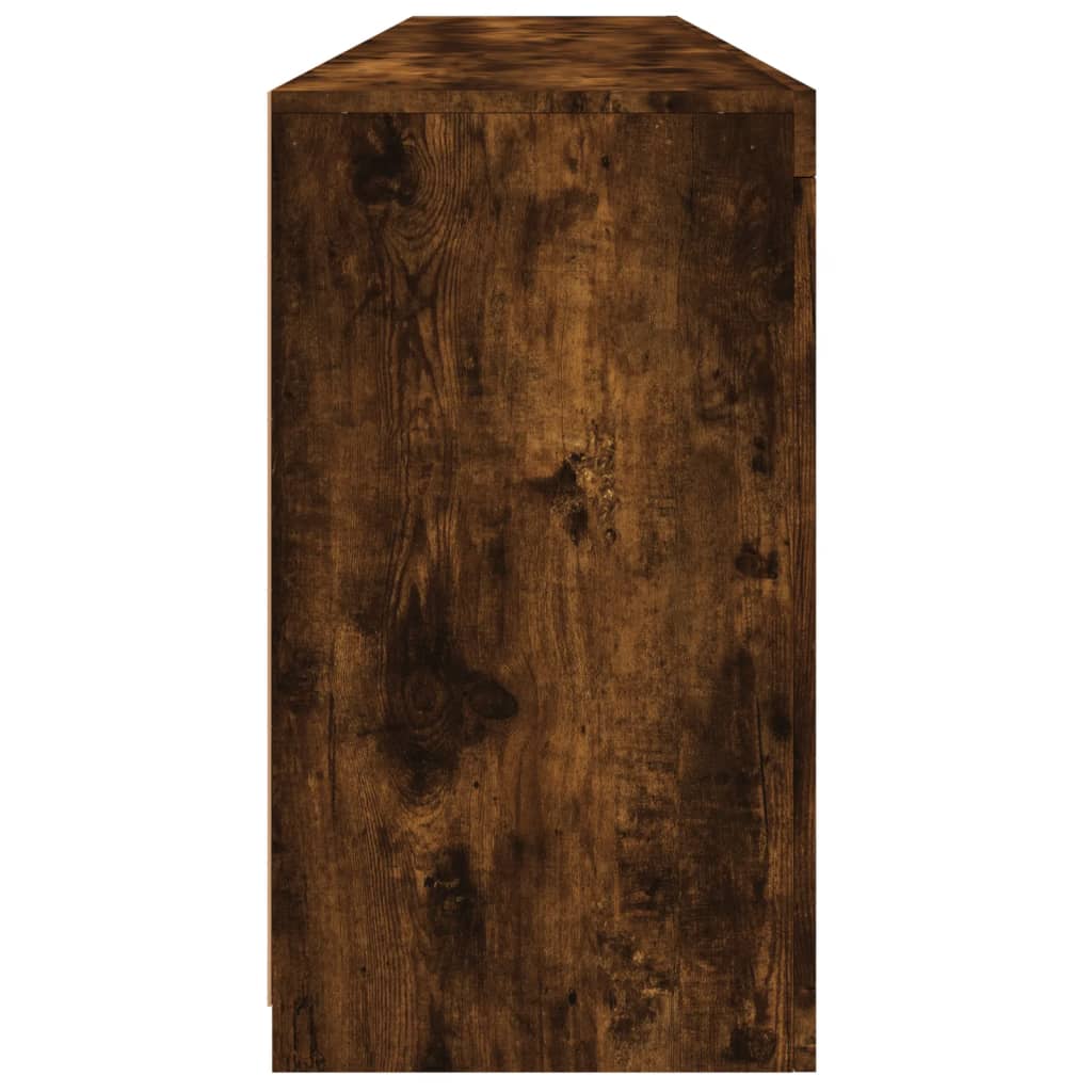 vidaXL Sideboard with LED Lights Smoked Oak 181,5x37x67 cm