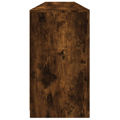 vidaXL Sideboard with LED Lights Smoked Oak 181,5x37x67 cm