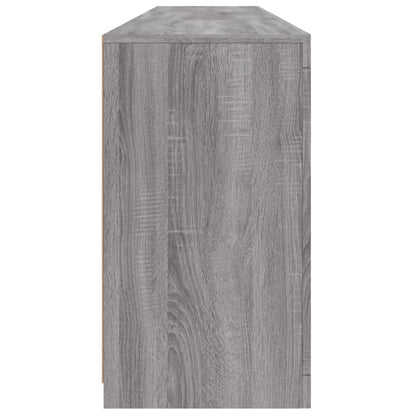 vidaXL Sideboard with LED Lights Grey Sonoma 181.5x37x67 cm