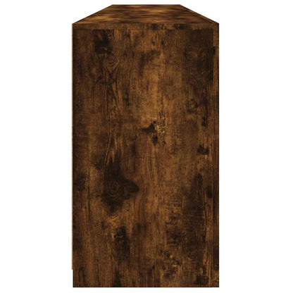 vidaXL Sideboard with LED Lights Smoked Oak 202x37x67 cm