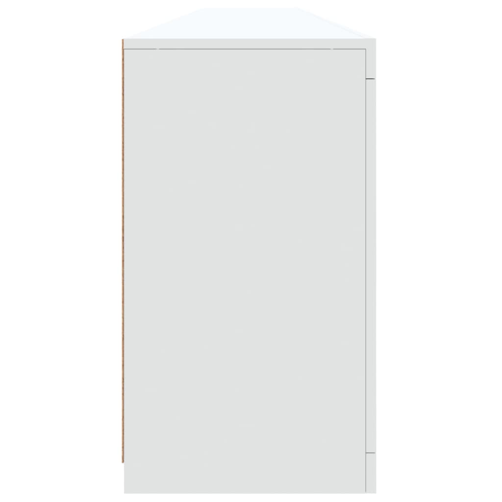 vidaXL Sideboard with LED Lights White 283x37x67 cm