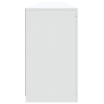 vidaXL Sideboard with LED Lights White 283x37x67 cm