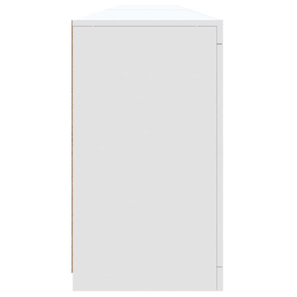 vidaXL Sideboard with LED Lights White 283x37x67 cm