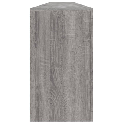 vidaXL Sideboard with LED Lights Grey Sonoma 283x37x67 cm