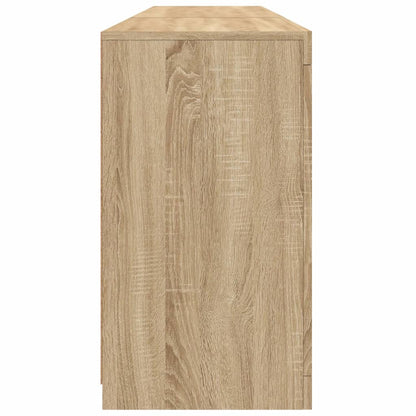 vidaXL Sideboard with LED Lights Sonoma Oak 162x37x67 cm