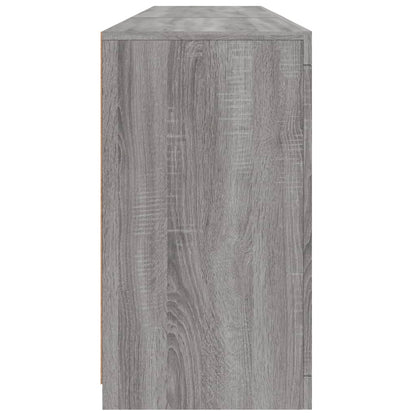 vidaXL Sideboard with LED Lights Grey Sonoma 162x37x67 cm