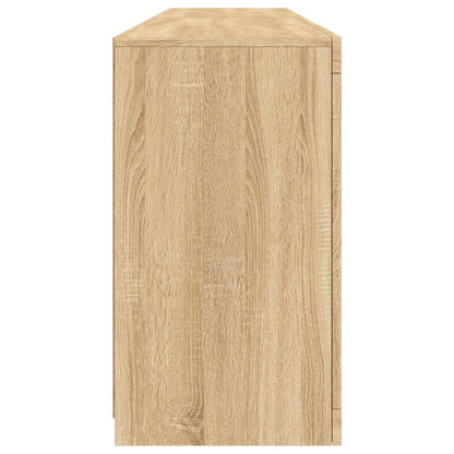 vidaXL Sideboard with LED Lights Sonoma Oak 164x37x67 cm