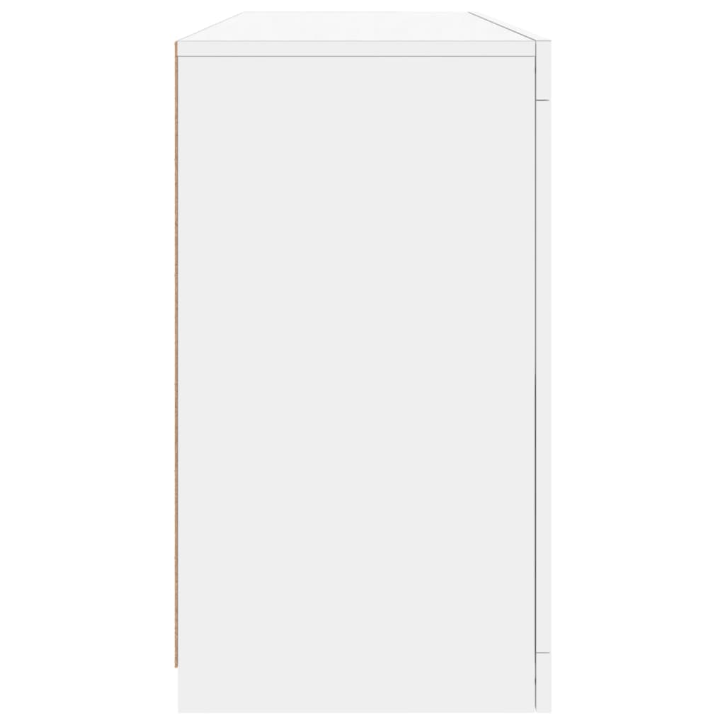 vidaXL Sideboard with LED Lights White 142,5x37x67 cm