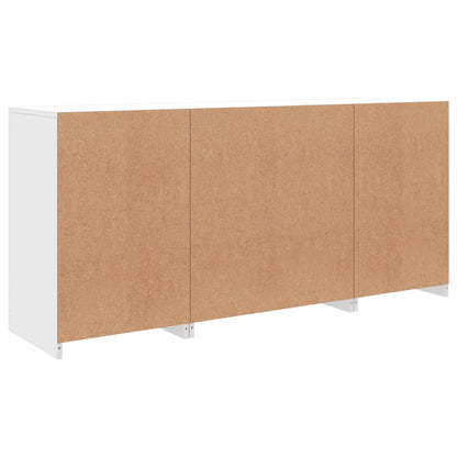 vidaXL Sideboard with LED Lights White 142,5x37x67 cm
