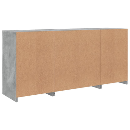 vidaXL Sideboard | Concrete grey | Engineered wood, glass | Medium | Sideboard