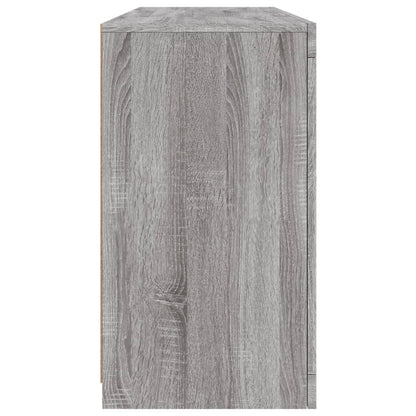 vidaXL Sideboard with LED Lights Grey Sonoma 142.5x37x67 cm