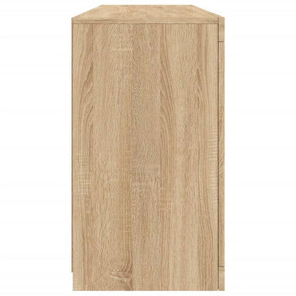 vidaXL Sideboard with LED Lights Sonoma Oak 163x37x67 cm