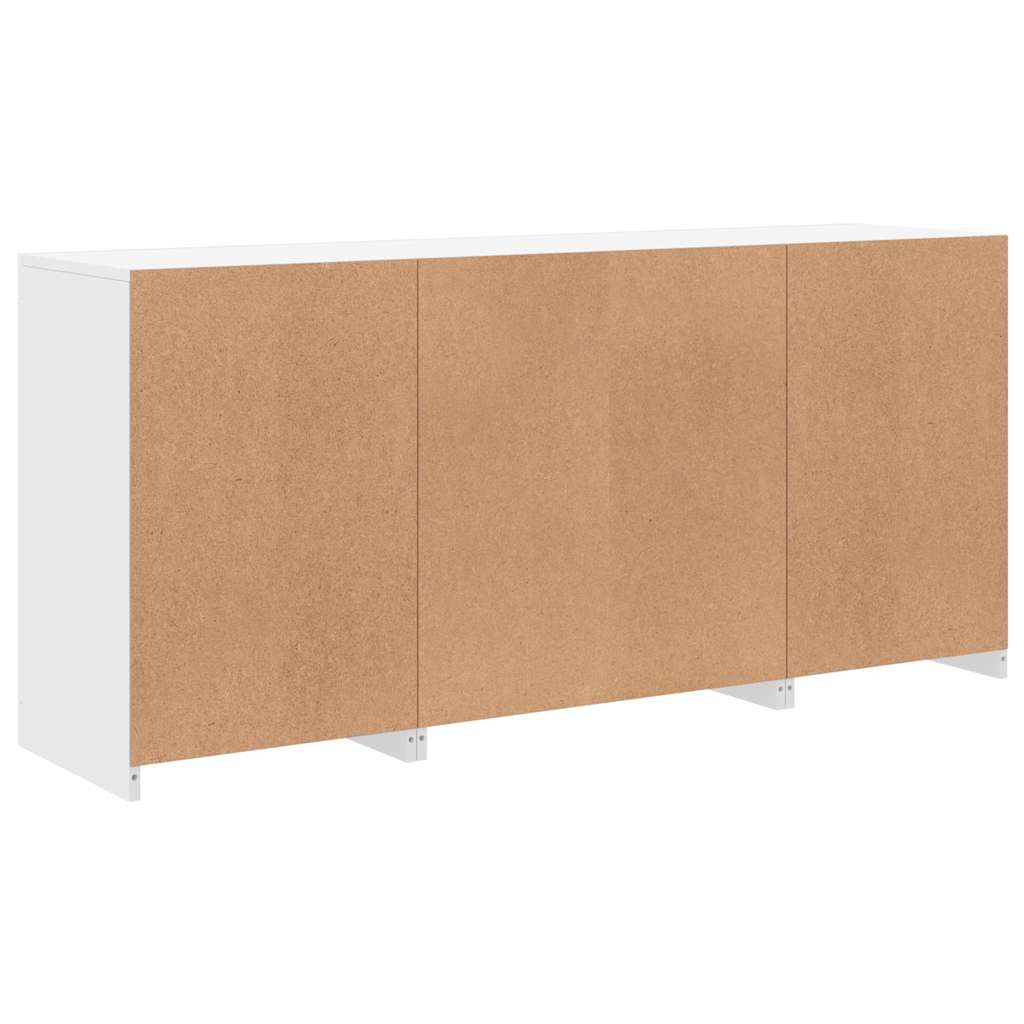 vidaXL Sideboard with LED Lights White 142,5x37x67 cm