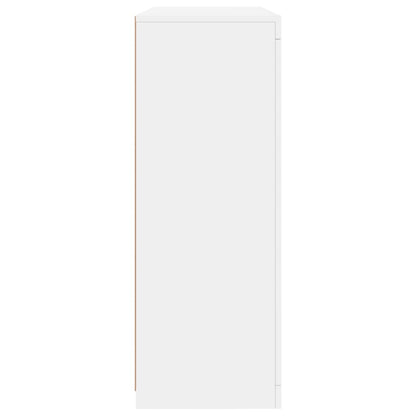 vidaXL Sideboards with LED Lights 3 pcs White Engineered Wood