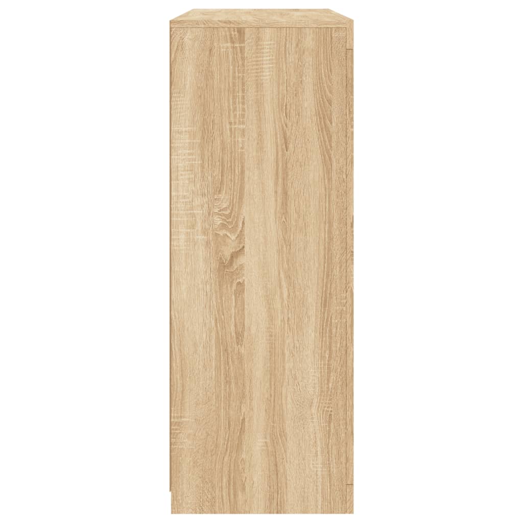 vidaXL Sideboards with LED Lights 3 pcs Sonoma Oak Engineered Wood