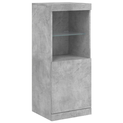 vidaXL Sideboards with LED Lights 3 pcs Concrete Grey Engineered Wood