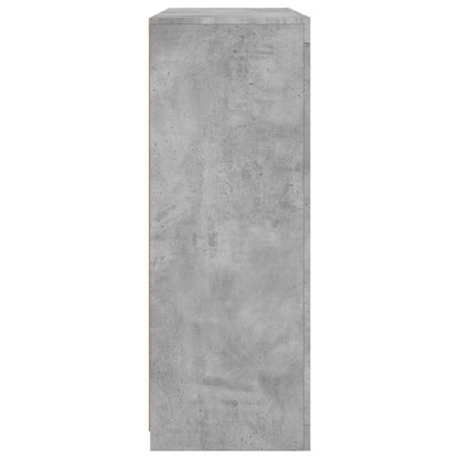 vidaXL Sideboards with LED Lights 3 pcs Concrete Grey Engineered Wood
