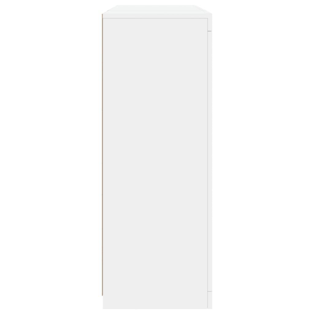 vidaXL Sideboards with LED Lights 3 pcs White Engineered Wood