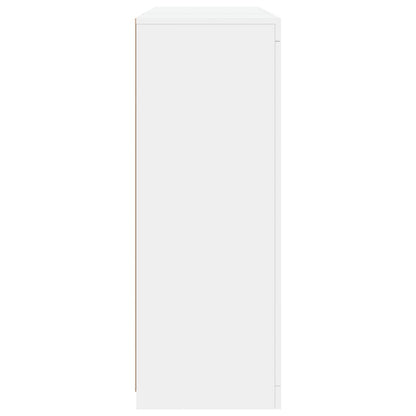 vidaXL Sideboards with LED Lights 3 pcs White Engineered Wood