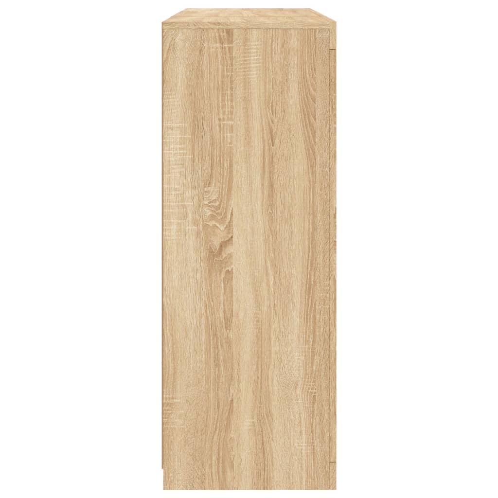 vidaXL Sideboards with LED Lights 3 pcs Sonoma Oak Engineered Wood