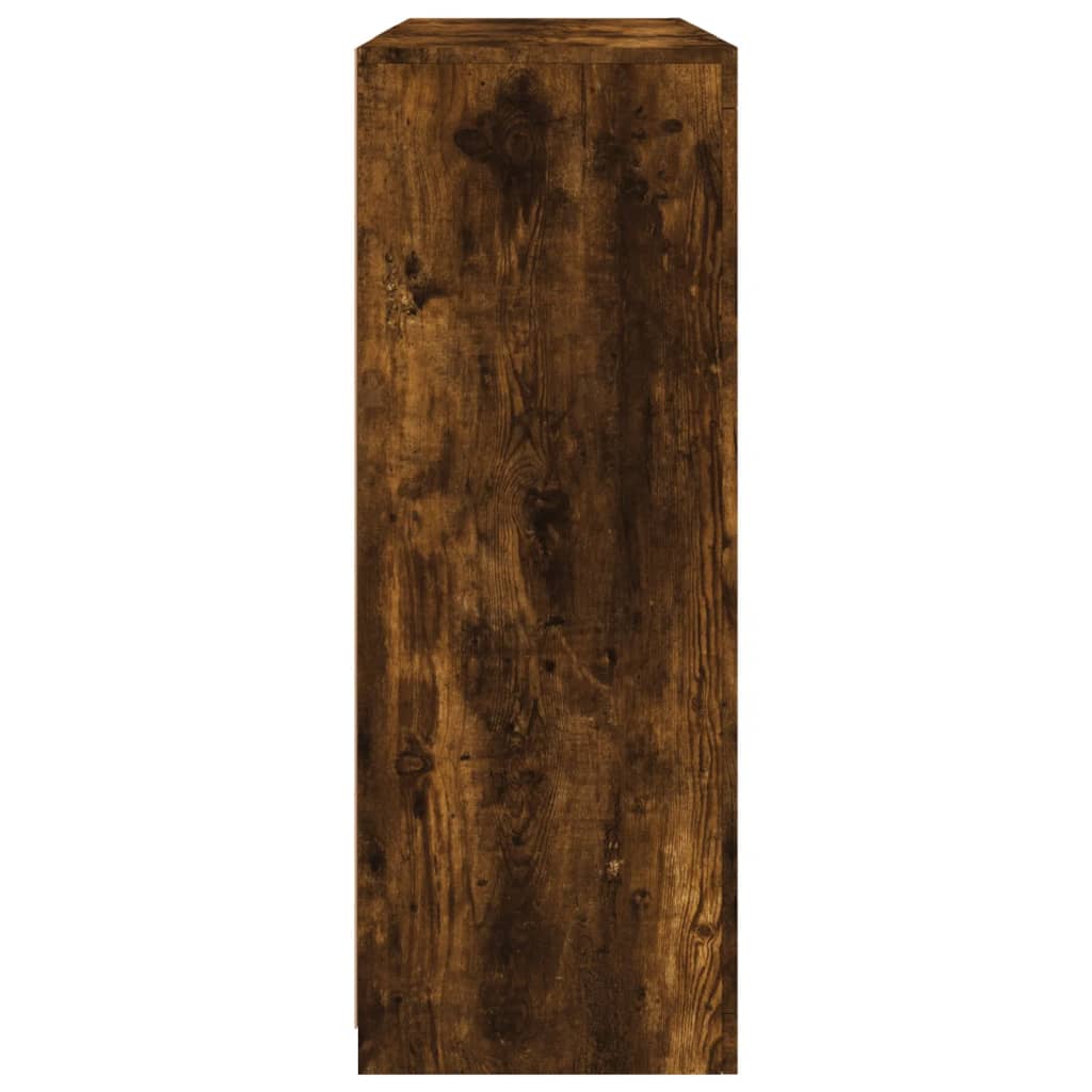 vidaXL Sideboards with LED Lights 3 pcs Smoked Oak Engineered Wood
