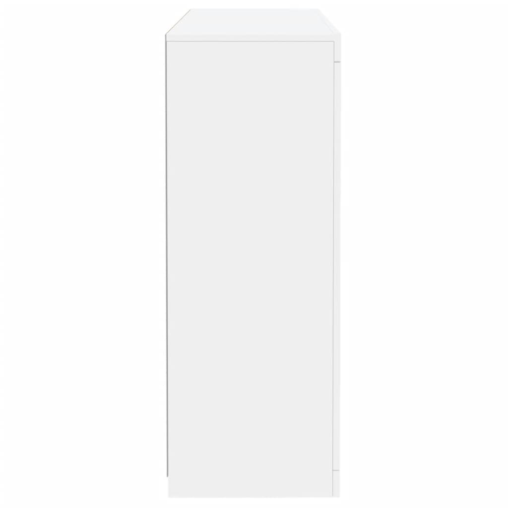 vidaXL Sideboards with LED Lights 3 pcs White Engineered Wood