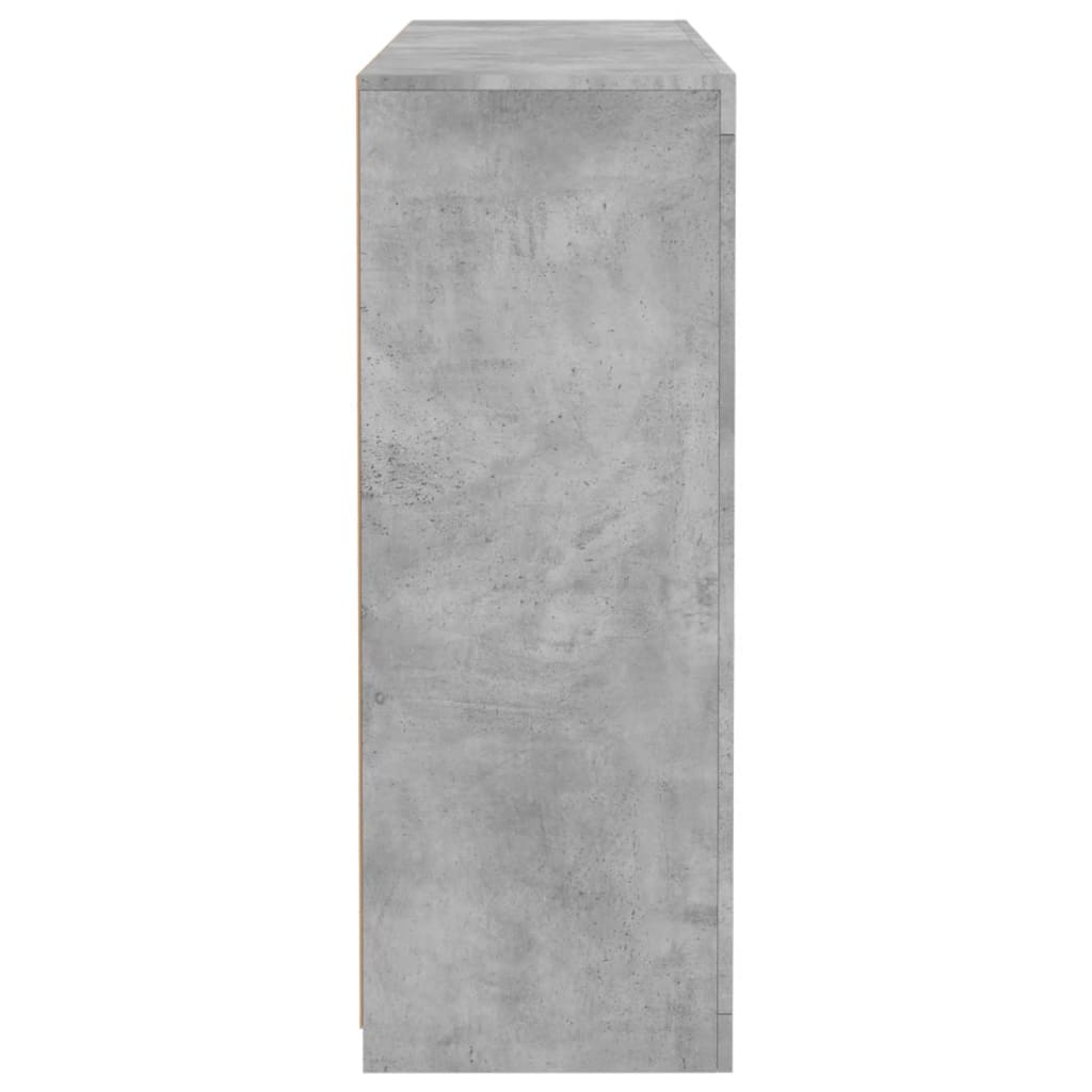 vidaXL Sideboards with LED Lights 3 pcs Concrete Grey Engineered Wood
