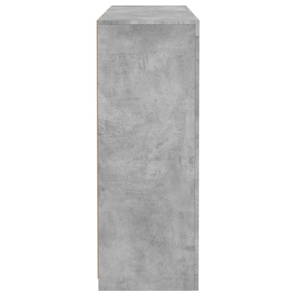 vidaXL Sideboards with LED Lights 3 pcs Concrete Grey Engineered Wood