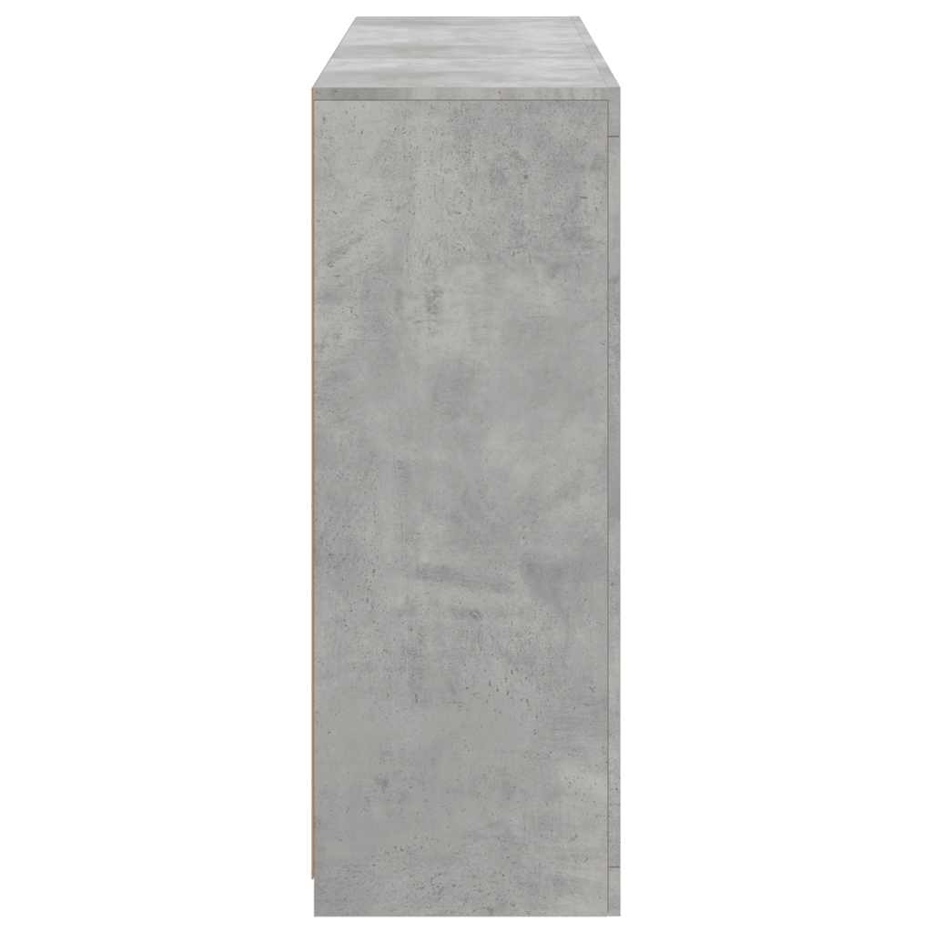 vidaXL Sideboards with LED Lights 3 pcs Concrete Grey Engineered Wood