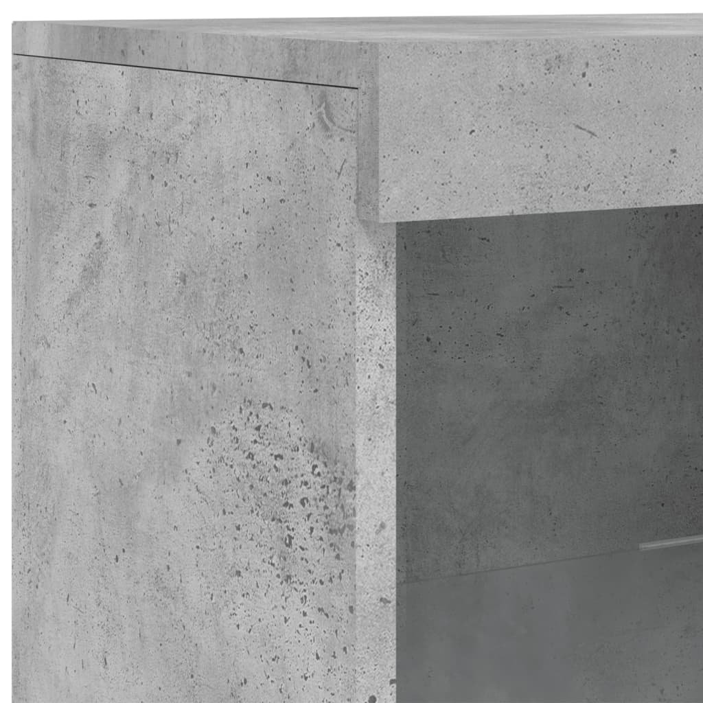 vidaXL Sideboards with LED Lights 3 pcs Concrete Grey Engineered Wood