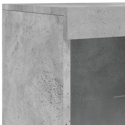vidaXL Sideboards with LED Lights 3 pcs Concrete Grey Engineered Wood