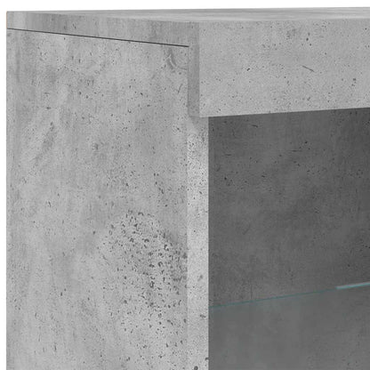 vidaXL Sideboards with LED Lights 3 pcs Concrete Grey Engineered Wood