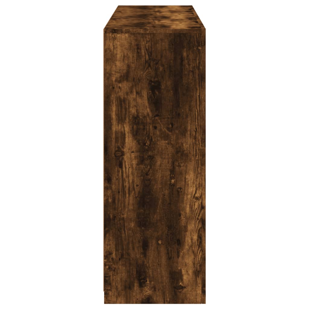 vidaXL Sideboards with LED Lights 3 pcs Smoked Oak Engineered Wood