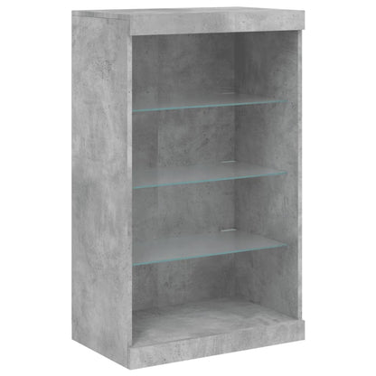 vidaXL Sideboards with LED Lights 3 pcs Concrete Grey Engineered Wood