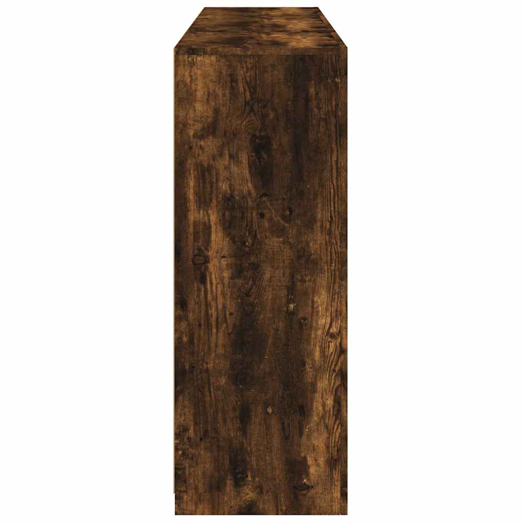 vidaXL Sideboard | Set of 3 | Smoked Oak | Engineered Wood, Glass | Medium