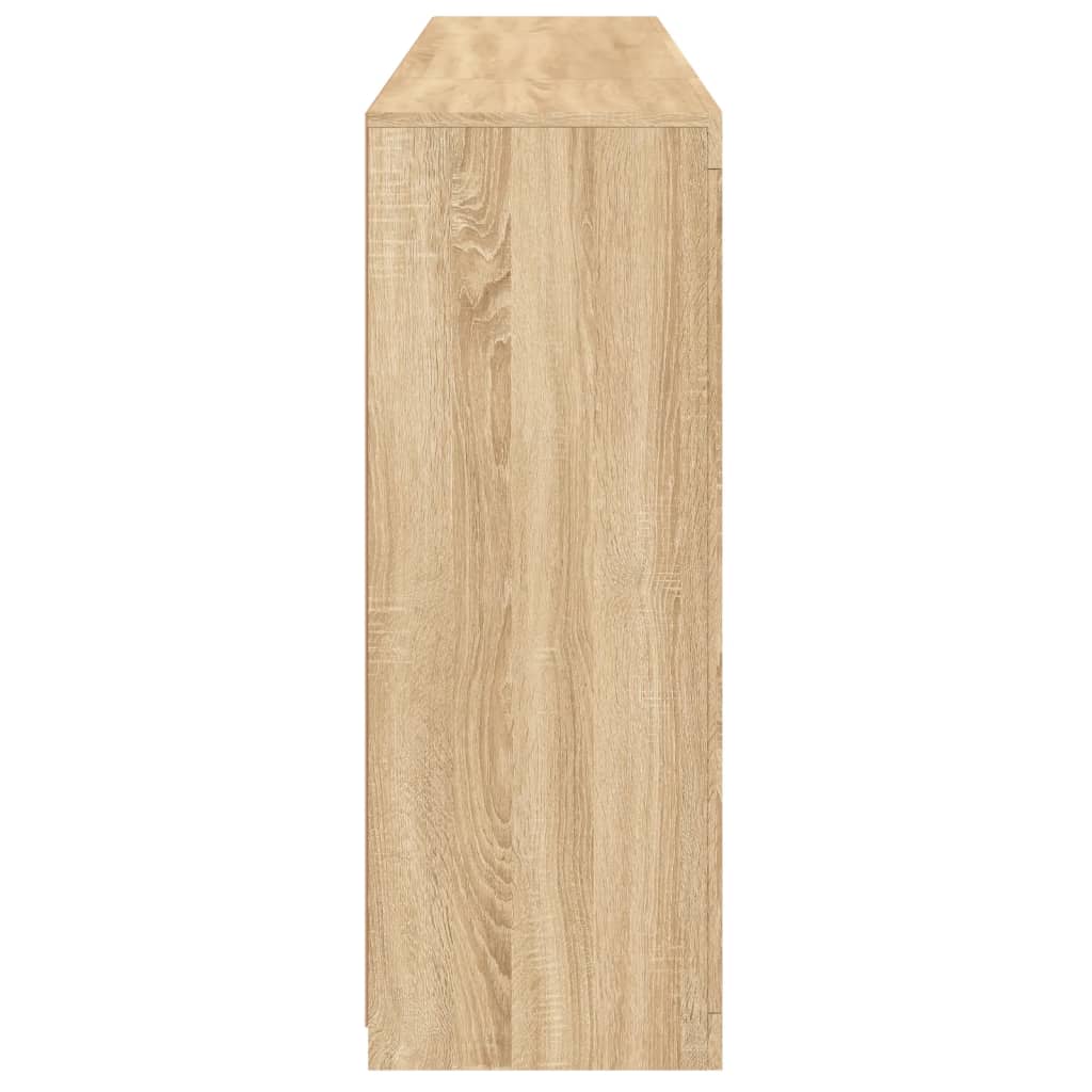 vidaXL Sideboards with LED Lights 3 pcs Sonoma Oak Engineered Wood