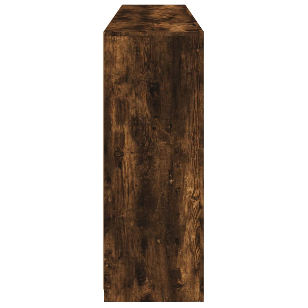 vidaXL Sideboards with LED Lights 3 pcs Smoked Oak Engineered Wood