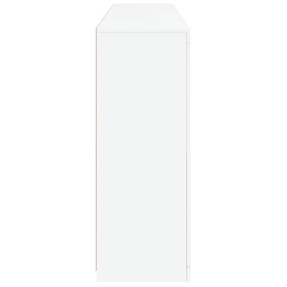vidaXL Sideboard with LED Lights White 162x37x100 cm