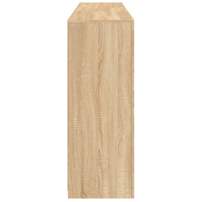 vidaXL Sideboard with LED Lights Sonoma Oak 162x37x100 cm