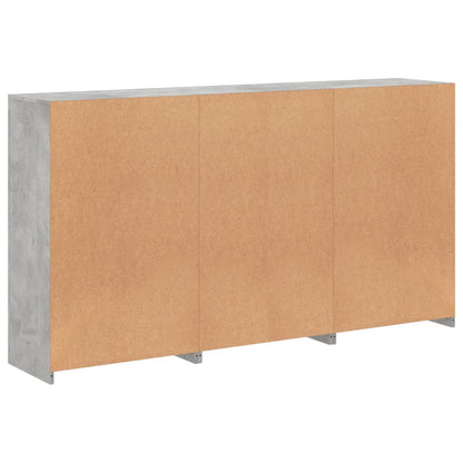 vidaXL Sideboard with LED Lights Concrete Grey 181.5x37x100 cm