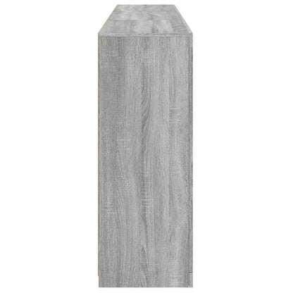 vidaXL Sideboard with LED Lights Grey Sonoma 181,5x37x100 cm
