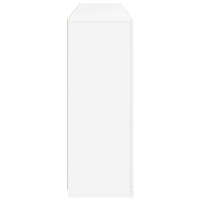 vidaXL Sideboard with LED Lights White 162x37x100 cm