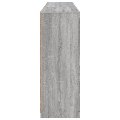 vidaXL Sideboard with LED Lights Grey Sonoma 162x37x100 cm