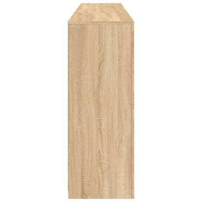 vidaXL Sideboard with LED Lights Sonoma Oak 181,5x37x100 cm