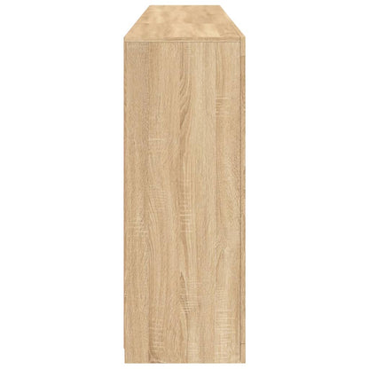 vidaXL Sideboard with LED Lights Sonoma Oak 202x37x100 cm