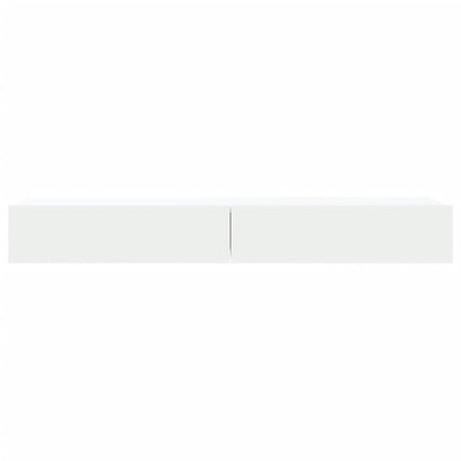 vidaXL 2 Piece TV Cabinet Set with LED Lights White 60x35x15,5 cm